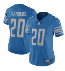 Women's Nike Detroit Lions #20 Barry Sanders Elite Light Blue Team Color NFL Jersey