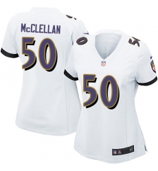 Women's Nike Baltimore Ravens #50 Albert McClellan Game White NFL Jersey