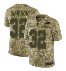 Men's Nike Buffalo Bills #32 O. J. Simpson Limited Camo 2018 Salute to Service NFL Jersey