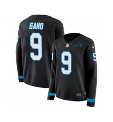 Women's Nike Carolina Panthers #9 Graham Gano Limited Black Therma Long Sleeve NFL Jersey