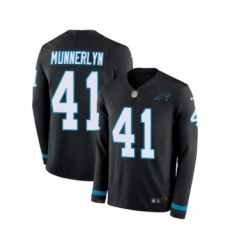 Men's Nike Carolina Panthers #41 Captain Munnerlyn Limited Black Therma Long Sleeve NFL Jersey