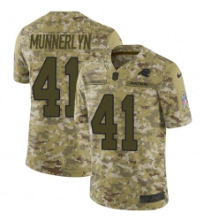 Men's Nike Carolina Panthers #41 Captain Munnerlyn Limited Camo 2018 Salute to Service NFL Jersey