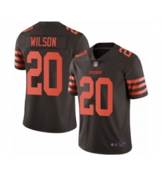 Men's Cleveland Browns #20 Howard Wilson Limited Brown Rush Vapor Untouchable Football Jersey