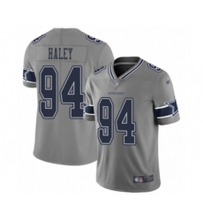 Youth Dallas Cowboys #94 Charles Haley Limited Gray Inverted Legend Football Jersey
