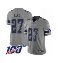Youth Dallas Cowboys #27 Jourdan Lewis Limited Gray Inverted Legend 100th Season Football Jersey