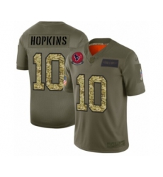 Men's Houston Texans #10 DeAndre Hopkins 2019 Olive Camo Salute to Service Limited Jersey