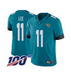 Men's Jacksonville Jaguars #11 Marqise Lee Teal Green Alternate Vapor Untouchable Limited Player 100th Season Football Jersey