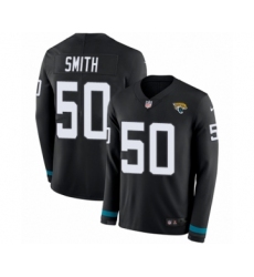 Men's Nike Jacksonville Jaguars #50 Telvin Smith Limited Black Therma Long Sleeve NFL Jersey